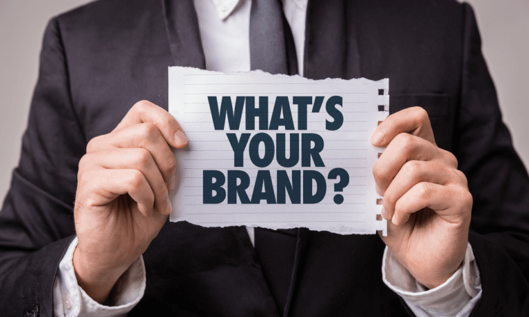 Illustration of a person overwhelmed by branding mistakes, highlighting 7 common personal branding mistakes to avoid
